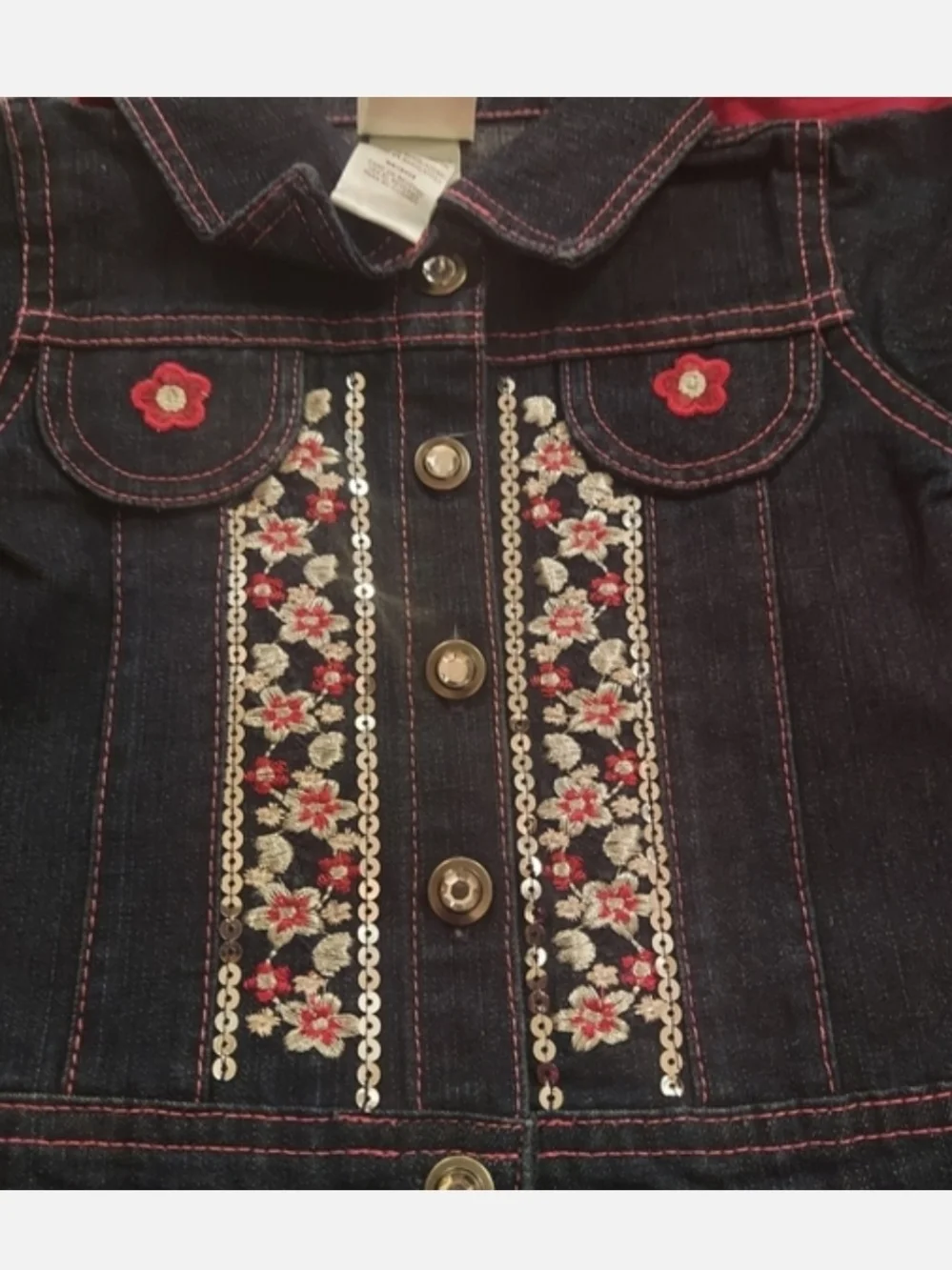 Nannette Dark Blue Denim Jacket Set